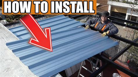 how to install sheet metal roofing|installing steel roofing instructions.